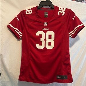 NFL White Fitted Short Sleeve 49ers Jersey